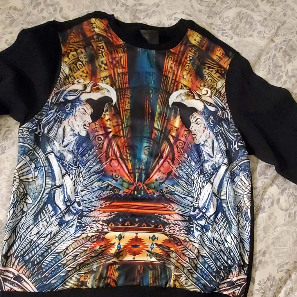 Black Multi Color Sweater